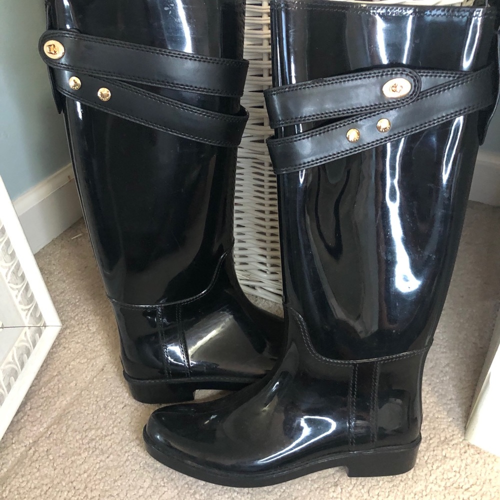 Coach rain boots